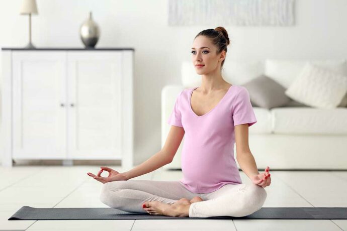 Yoga-Übungen in der Schwangerschaft