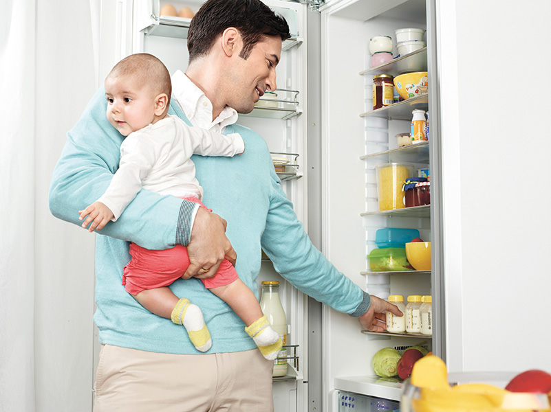Milchaufbewahrung im Kühlschrank