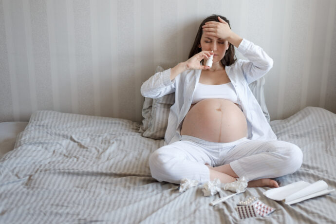 nasenspray in der schwangerschaft schwanger erkaeltet nase verstopft