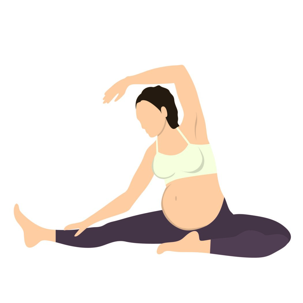 schwangerschaftsgymnastik übungen seitliche dehnung